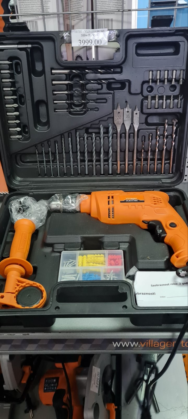 VLN 253 SC set Električna bušilica Villager
