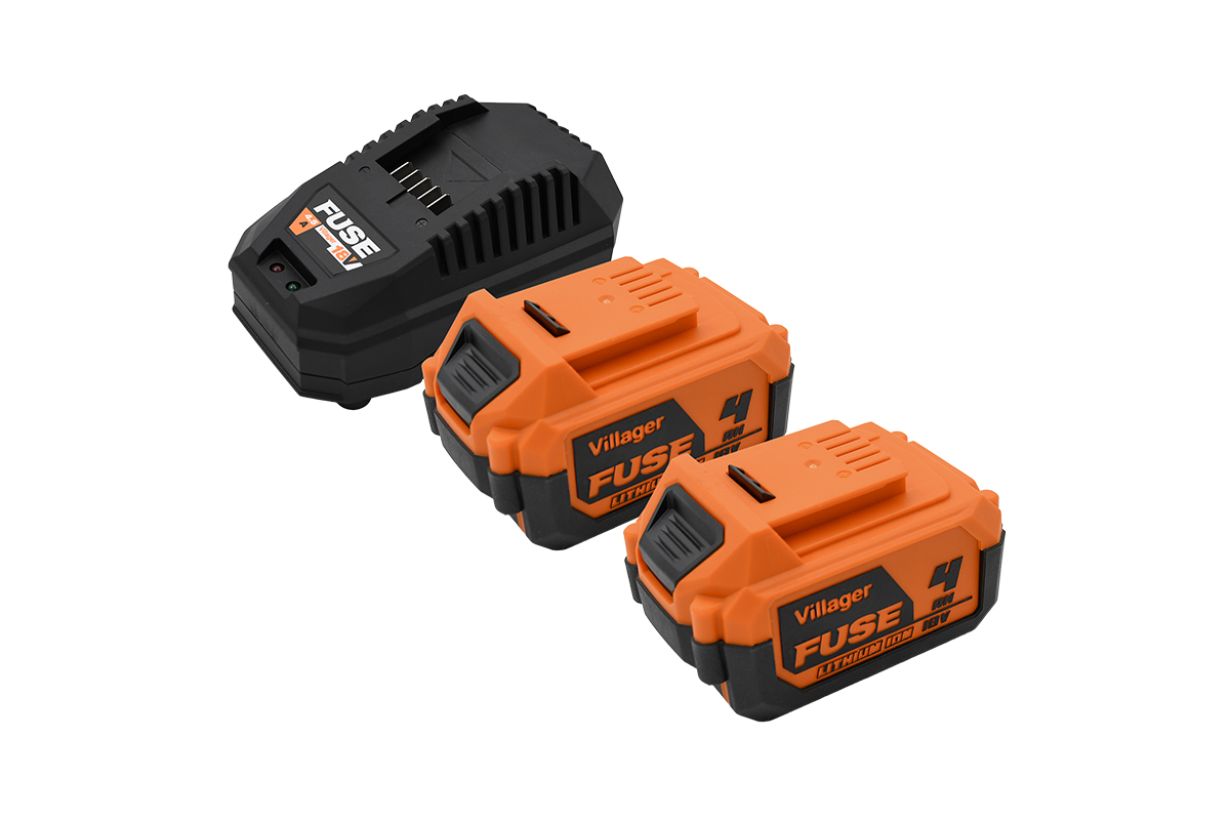 Fuse set Baterija 2 x 4 Ah + Punjač 4,5 A Villager